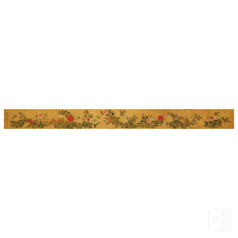 （傳）馬元馭（1669-1722） 菊花圖 設色絹本 手卷 | ATTRIBUTED TO MA YUANYU (1669-1722) - 图2